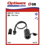 O06 / SAE-76 příslušenství k Accumate a Optimate - 12V voděodolná zásuvka zapalovač (samice)