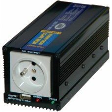 Měnič napětí z 24V DC na 230V AC 300W trvale+USB